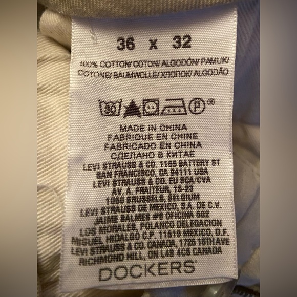 Dockers Men’s Pants All Hail Khaki D1 Slim Fit 5 Pockets 36x32 - Picture 4 of 11